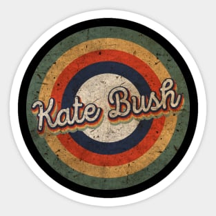 Kate Name Personalized Bush Vintage Retro 60s 70s Birthday Gift Sticker